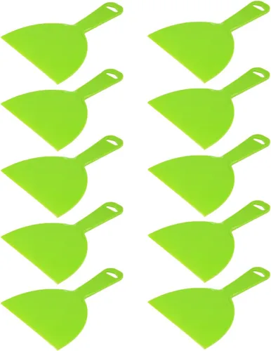 Miniatura 10 de 5 espátulas de masilla flexibles de plástico de 8 pulgadas, paquete de gran tamaño, desechable, herramienta de raspador de pintura de plástico