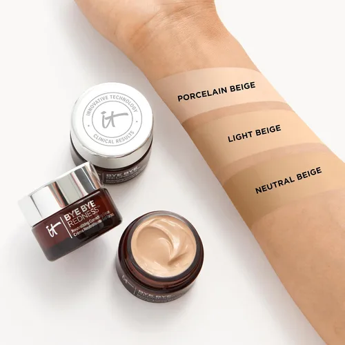 Miniatura 3 de IT Cosmetics Bye Bye Redness Full Coverage Color Correcting Cream - Redness Neutralizing Tinted Face Moisturizer, 12HR Hydration, Hyaluronic Acid