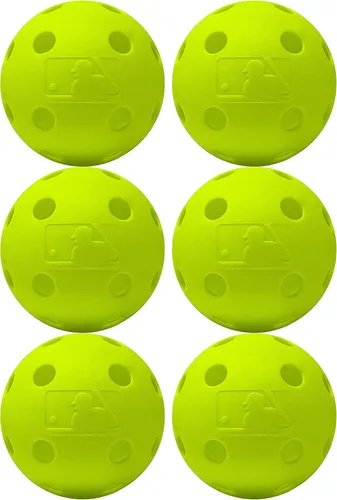 Miniatura 13 de MLB Indestruct-A-Ball - Pelotas de entrenamiento ópticas (paquete de 8), 9 pulgadas, color amarillo