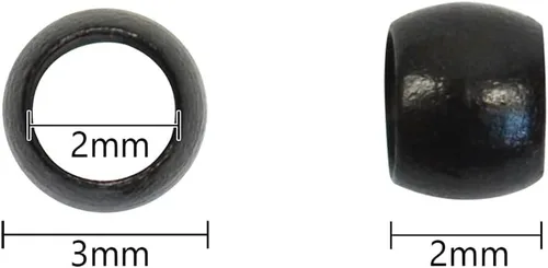 Miniatura 2 de Extensiones de cabello con microeslabones de 0.118 pulgadas, cuentas de micro anillos de cobre, nano cuentas para extensiones de cabello