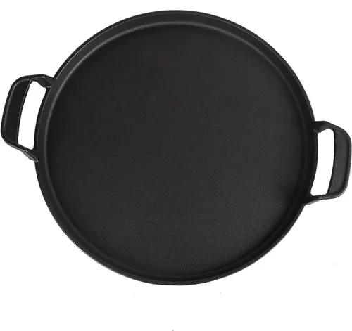 Miniatura 7 de Hisencn 7421 Sistema de Parrilla Gourmet BBQ Plancha para parrilla Weber de carbón de 22 1/2 pulgadas, sartén de plancha de hierro fundido de 12