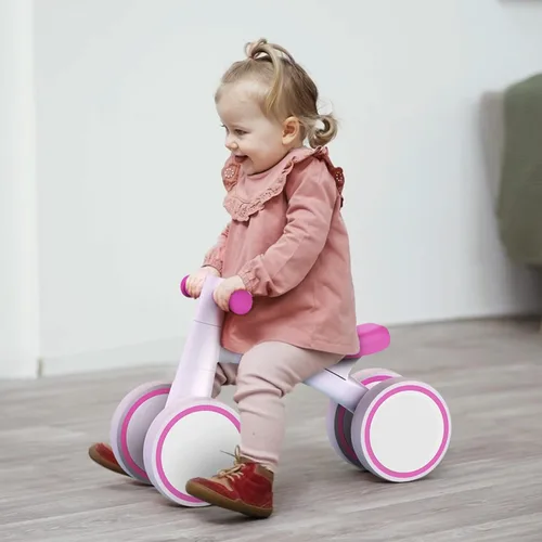 Miniatura 8 de SEREED - Bicicleta de equilibrio para bebés de 1 año, niños y niñas de 12 a 24 meses, primera bicicleta para niños de 4 ruedas, regalos de primer