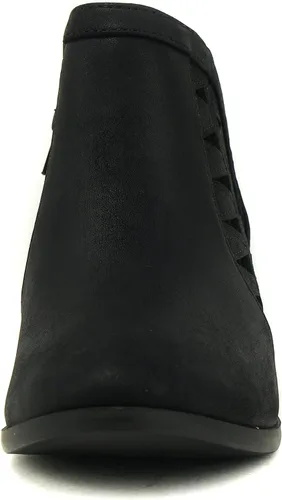 Miniatura 3 de SODA Chance - Botines de punta redonda y tacón apilado para mujer