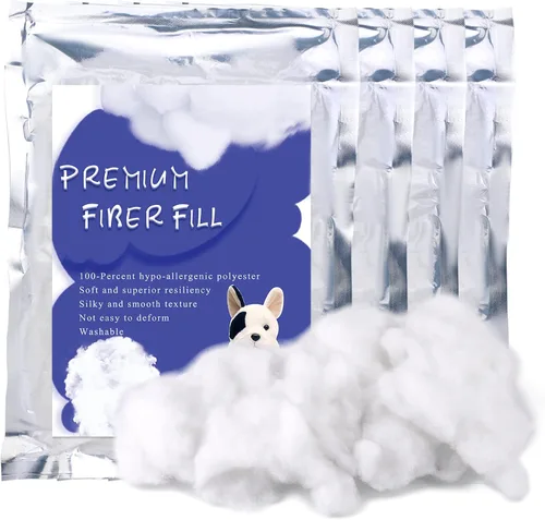 Miniatura 17 de BUTUZE Relleno de fibra de poliéster de 60g/2.1oz, relleno de fibra premium para manualidades, relleno de ganchillo de alta resiliencia, relleno
