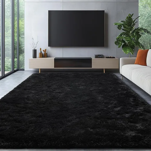 Miniatura 8 de Homore - Tapete de lujo, mullido, para dormitorio, sala de estar, tapete suave, muy bonito, cómodo, moderno, para niño y guardería