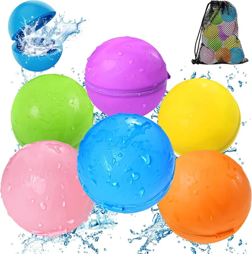 Miniatura 10 de 12 globos de bomba de agua reutilizables, juguete de verano para niños y niñas, juguetes de playa para niños de 3 a 12 años, actividades al aire