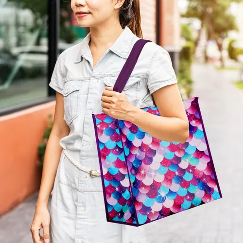 Miniatura 6 de BLEWINDZ Bolsas de regalo grandes con pañuelos: 3 bolsas de regalo reutilizables con asas para fiestas de cumpleaños, baby showers, compras