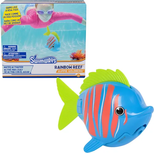 Miniatura 9 de SwimWays Juguete de pez de arrecife arcoíris, accesorios de natación para niños y juguetes acuáticos, juguetes para aprender a nadar en la piscina