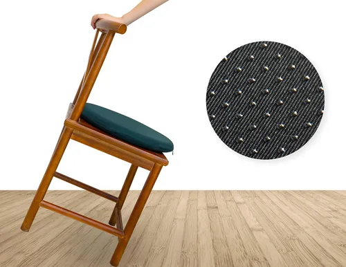 Miniatura 3 de Cojines redondos extraíbles para silla, almohadillas de espuma viscoelástica, cómodo cojín de asiento antideslizante y transpirable, adecuado