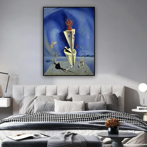 Miniatura 2 de Yomcut Salvador Dali - Lienzo decorativo para pared, aparato y póster de mano, impresión de decoración de pared genial, decoración abstracta
