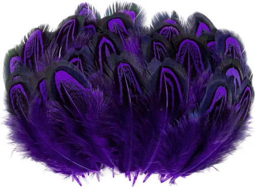 Miniatura 10 de 100 plumas de faisán azul turquesa de 2 a 3 pulgadas para manualidades, decoración de atrapasueños Azul lago
