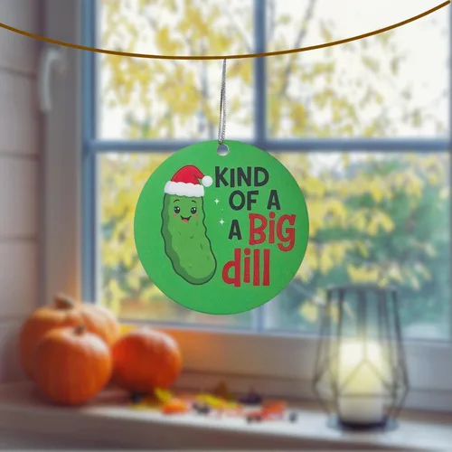 Miniatura 6 de Adornos divertidos: novedad "Kind of a Big Dill" para compañeros de trabajo, intercambio de elefantes blancos y humor para adultos