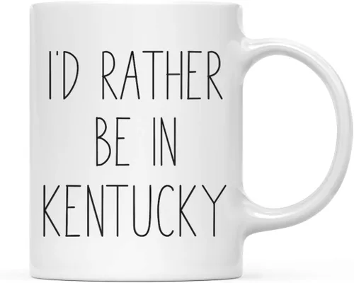 Miniatura 17 de Andaz Press Taza de café de 11 onzas, regalo con texto en inglés "I'd Rather Be in Alabama", 1 paquete, para estudiar en el extranjero, regalo