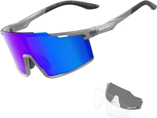 Miniatura 12 de SCVCN Gafas de sol de ciclismo fotocromáticas deportivas para hombres y mujeres, gafas de montaña MTB, protección UV, conducción y correr