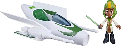 Star Wars: Young Jedi Adventures Jedi Pilot Kai Brightstar, figura de acción a escala de 4 pulgadas, juguetes, juguetes preescolares para niños y