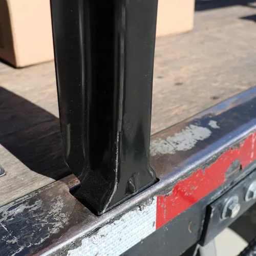 Miniatura 7 de Boxer Estaca de metal para camión de herramientas, 6 piezas, extremo cuadrado de 24 pulgadas, recubierta en acabado negro, estaca resistente