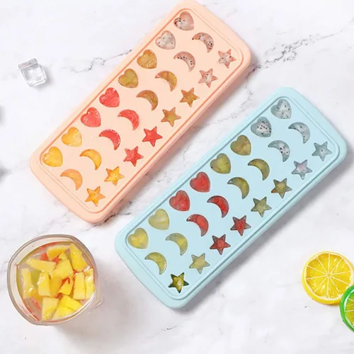 Miniatura 9 de OSALADI Molde de silicona para cubitos de hielo de 24 cavidades, moldes de chocolate en forma de estrella, molde de jabón, moldes para hornear