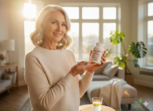 Miniatura 3 de Okian Cápsulas complejas multi de los péptidos del colágeno con la biotina, vitamina C, péptido hidrolizado de la proteína