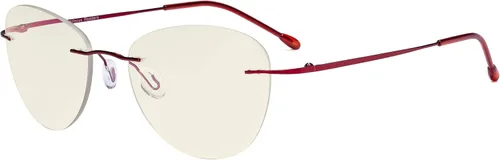 Miniatura 9 de Eyekepper Anteojos progresivos sin montura para lectores multifocal, filtro de luz azul, lentes de lectura piloto para mujer