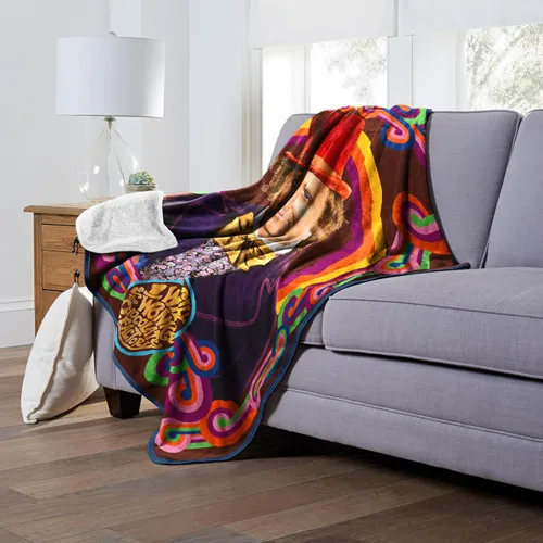 Miniatura 2 de Northwest Willy Wonka - Manta Sherpa de seda táctil, 60 x 80 pulgadas, diseño de Wonka