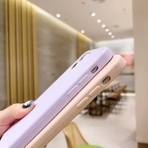 Miniatura 5 de Compatible con iPhone 11, funda cruzada para teléfono con cordón, bonita funda de silicona suave con correa ajustable para el hombro, protector a