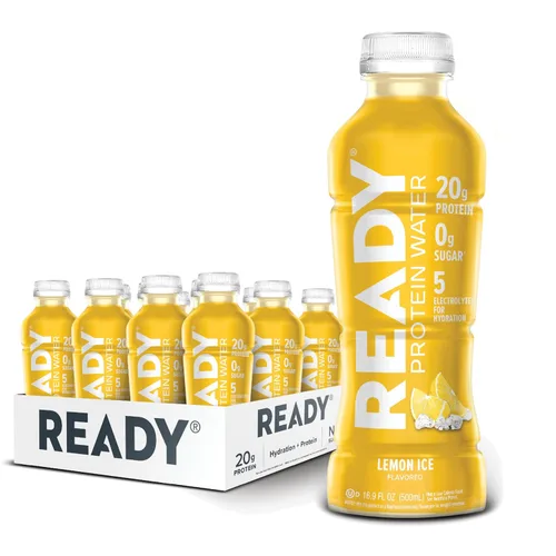 Miniatura 11 de Ready Protein Water - Agua con 0.53 onzas (15 g) de proteínas de suero de leche, sin azúcar, 12 unidades, 16.9 onzas líquidas cada una.
