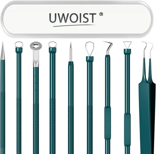 Kit de herramientas para eliminar puntos negros y espinillas, extractor de comedones, kit de eliminación de acné para puntos blancos, espinillas y