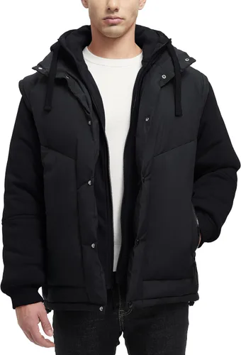 Miniatura 2 de Abrigos de Invierno para Hombres Chaquetas de Invierno Resistentes al Agua Abrigadas Gruesas Aisladas con Capucha Abrigo a Prueba de Viento