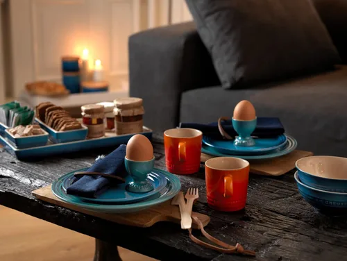Miniatura 6 de Le Creuset Stoneware taza para huevo, 2 pulgadas, llama