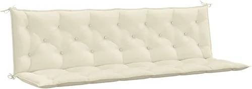 Miniatura 17 de vidaXL Juego de 2 cojines para banco de jardín, tela Oxford beige (100% poliéster)
