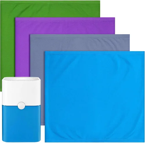 Paquete de 4 prefiltros lavables de repuesto para purificador de aire Blueair Blue Pure 211+, elimina polen, polvo, caspa de mascotas, color incluye