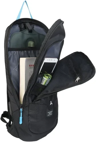 Miniatura 4 de WINDCHASER Mochila de ciclismo, mochila de bicicleta de 10 L, bolsa impermeable transpirable para viajes al aire libre, senderismo, escalada, Negro