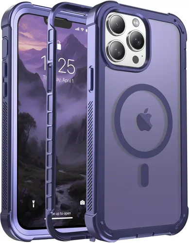 Miniatura 115 de jaroco - Funda magnética compatible con MagSafe para iPhone 11 de 6.1 pulgadas; protección de grado militar contra caídas, de doble capa