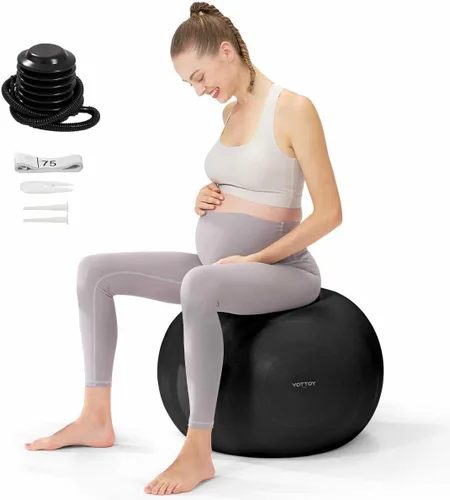 YOTTOY Pelota de Embarazo - Pelota de Nacimiento de 1.8mm de Grosor para Fisioterapia Materna y Preparación del Parto, Yoga y Ejercicio para el