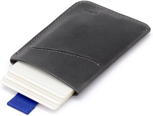Miniatura 4 de Bellroy Funda para tarjetas, cartera delgada de cuero (máx. 8 tarjetas y billetes), Carbón cobalto