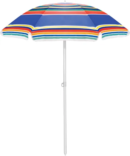 ONIVA - Paraguas de playa portátil de 5 pies de marca Picnic Time, sombrilla ligera con inclinación ajustable y protección solar UV