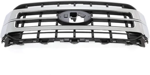 Miniatura 3 de KUAFU Parrilla para parachoques delantero compatible con Ford F150 2021-2023 Sport Lariat, reemplazo para ML3Z-8200-FA, cromo plateado+negro