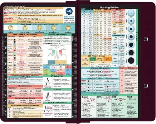 Miniatura 4 de WhiteCoat Clipboard - Portapapeles color vino- Edición de enfermería