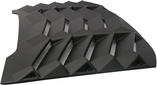 Miniatura 2 de IKON MOTORSPORTS - Rejilla para parabrisas compatible con Chevy Cruze 2016-2019, persianas para ventana trasera, parasol sin pintar, ABS negro