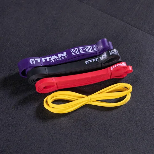Miniatura 2 de Titan Fitness Bandas de látex ligeras de 41 pulgadas, bandas de dominadas, juego de bandas de resistencia para entrenamientos, fitness