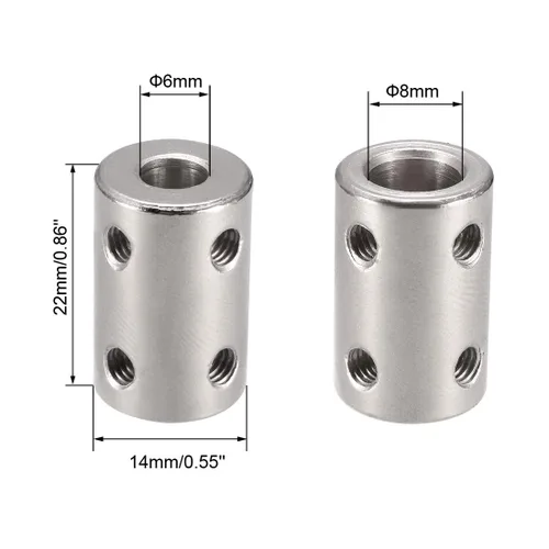 Miniatura 3 de uxcell acoplamiento del haz helicoidal de la junta del eje del motor