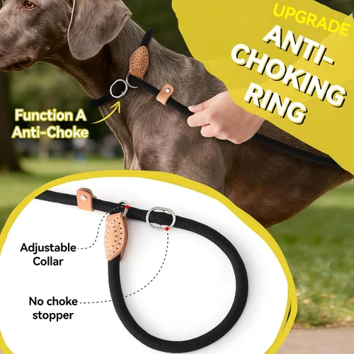 Miniatura 4 de Mile High Life Correa antideslizante para perro, correa de cuerda resistente de 4 pies, 5 pies, 6 pies, para entrenamiento sin tirones, correa