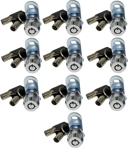 Miniatura 19 de Cerradura de leva tubular con llaves extraíbles, llaves iguales removibles. Cerradura de almacenamiento para compartimento de RV, cerraduras