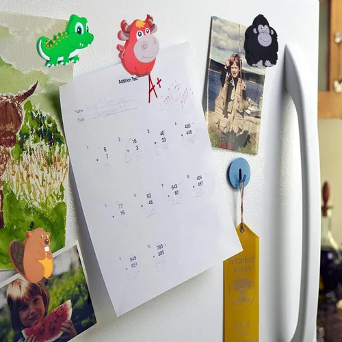 Miniatura 4 de SUPINEEDO Imanes de Nevera para Niños, Imanes de Nevera de Animales para Niños Pequeños de 1 a 3 años, Imán de Respaldo Completo para Bebés, Lindos
