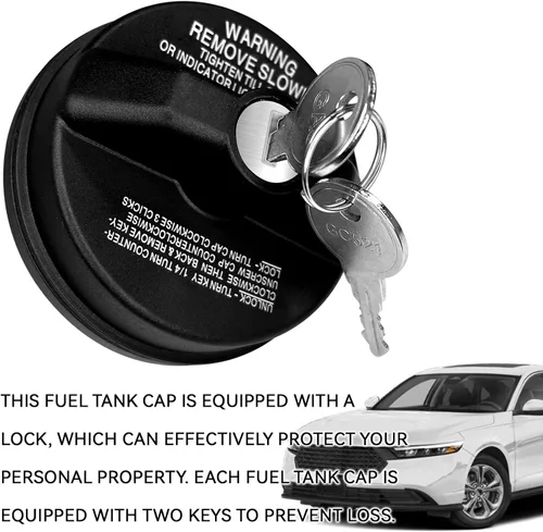 Miniatura 2 de Tapa de gas con bloqueo, cerradura de tapa de gas con llave piezas de repuesto para Toyota Tacoma Cadillac Chevy Silverado 4Runner Honda CRV Tundra