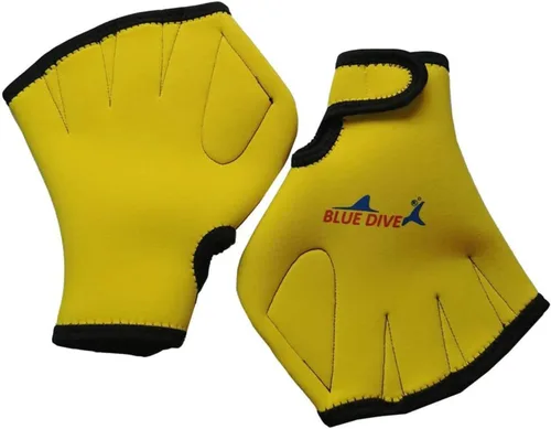 Miniatura 8 de 1 par de guantes de malla de natación, guantes de entrenamiento, palas de fitness acuático, resistencia al agua, tela de mano para hombres, mujeres