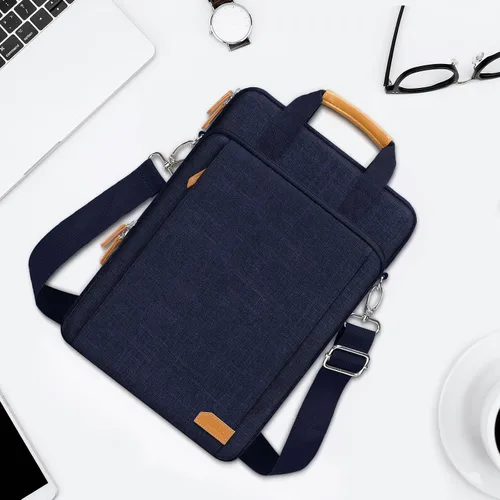 Miniatura 3 de MOSISO 360 Protective Laptop Bag, Computer Bag, Laptop Shoulder Bag with Trolley Sleeve&Front Pockets