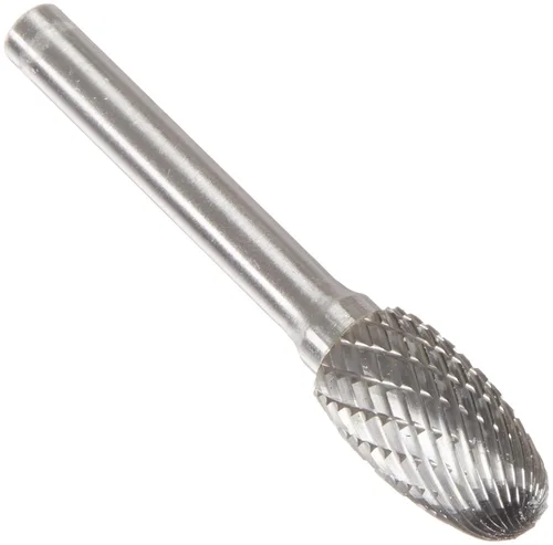 Miniatura 96 de Drill America SA-1 Rebaba de carburo/lima giratoria cilíndrica de doble corte para amoladora de troquel de 1/4" de diámetro x 5/8" de longitud