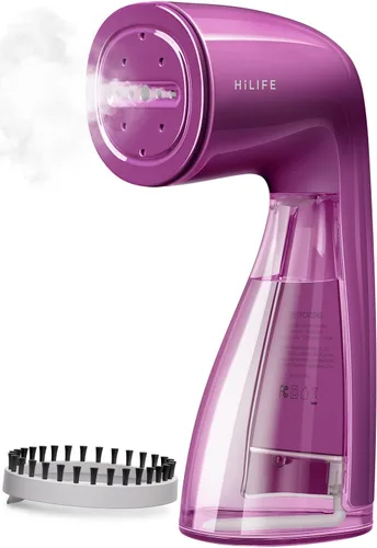 Miniatura 13 de HiLIFE Vaporizador para ropa, Vaporizador de 1100W con tanque grande de 300ml, Vaporizador de ropa de mano, Removedor de arrugas de tela