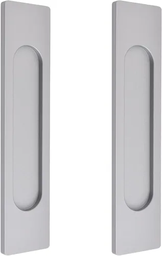 Miniatura 12 de MOROBOR Tiradores de puerta corredera ovalados autoadhesivos de 7.087 in, 2 manijas de aleación de aluminio sin perforaciones para puertas Bronce